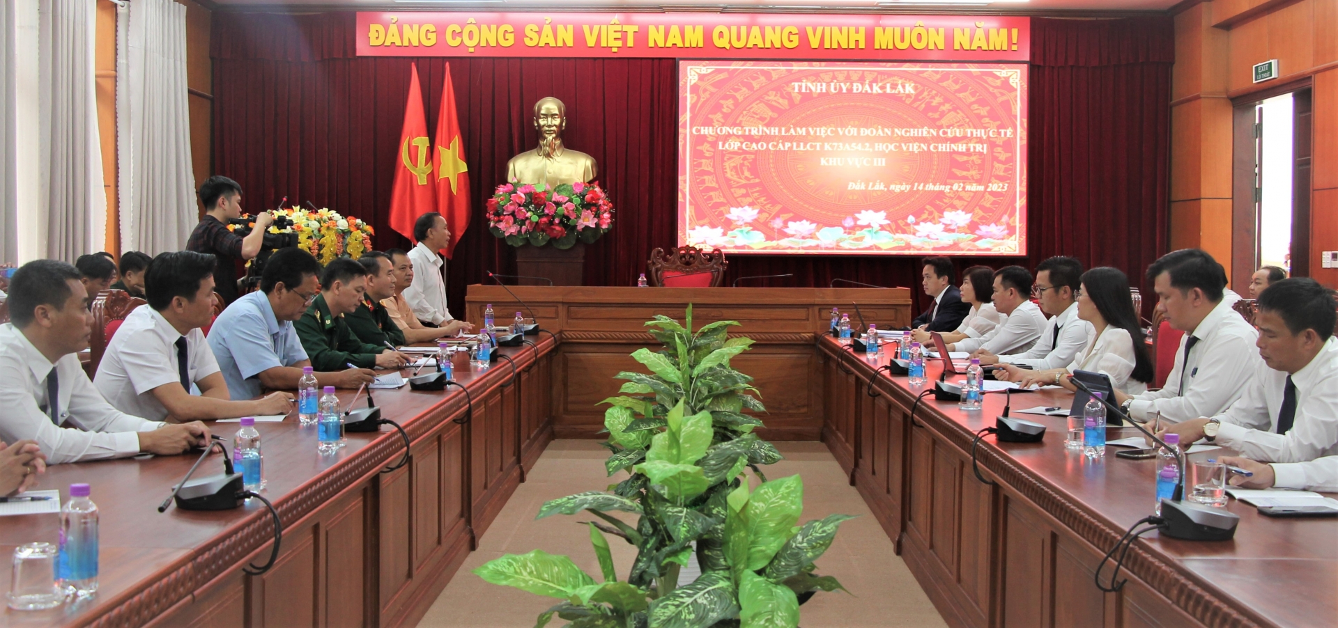 Đoàn cán bộ, học viên Học viện Chính trị khu vực III nghiên cứu thực tế tại tỉnh Đắk Lắk