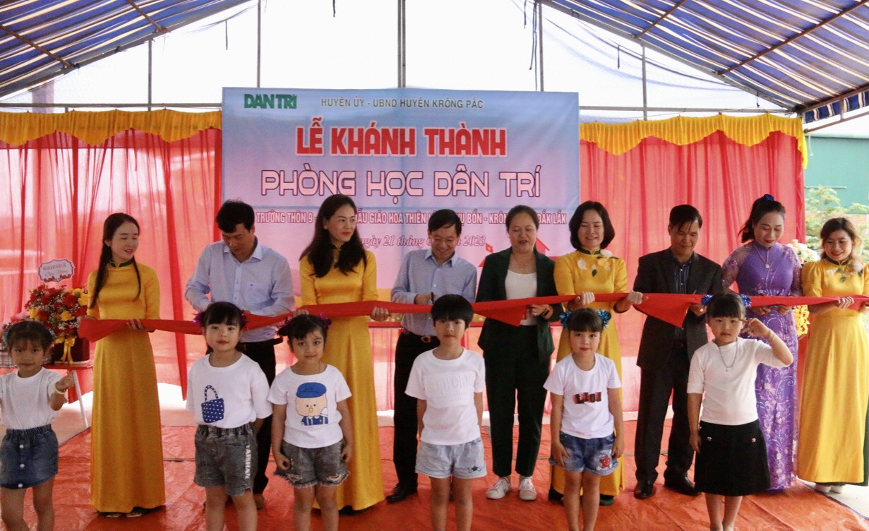 Khánh thành điểm trường Dân trí đầu tiên tại Đắk Lắk