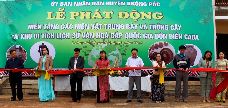 Di tích Đồn điền CADA, huyện Krông Pắc chính thức đi vào hoạt động phục vụ lễ hội.