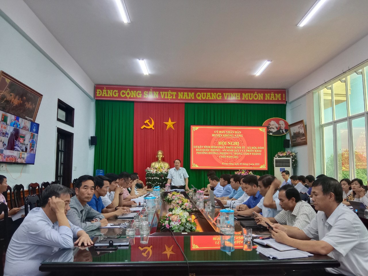 UBND huyện Krông Năng triển khai nhiệm vụ quý II năm 2023.