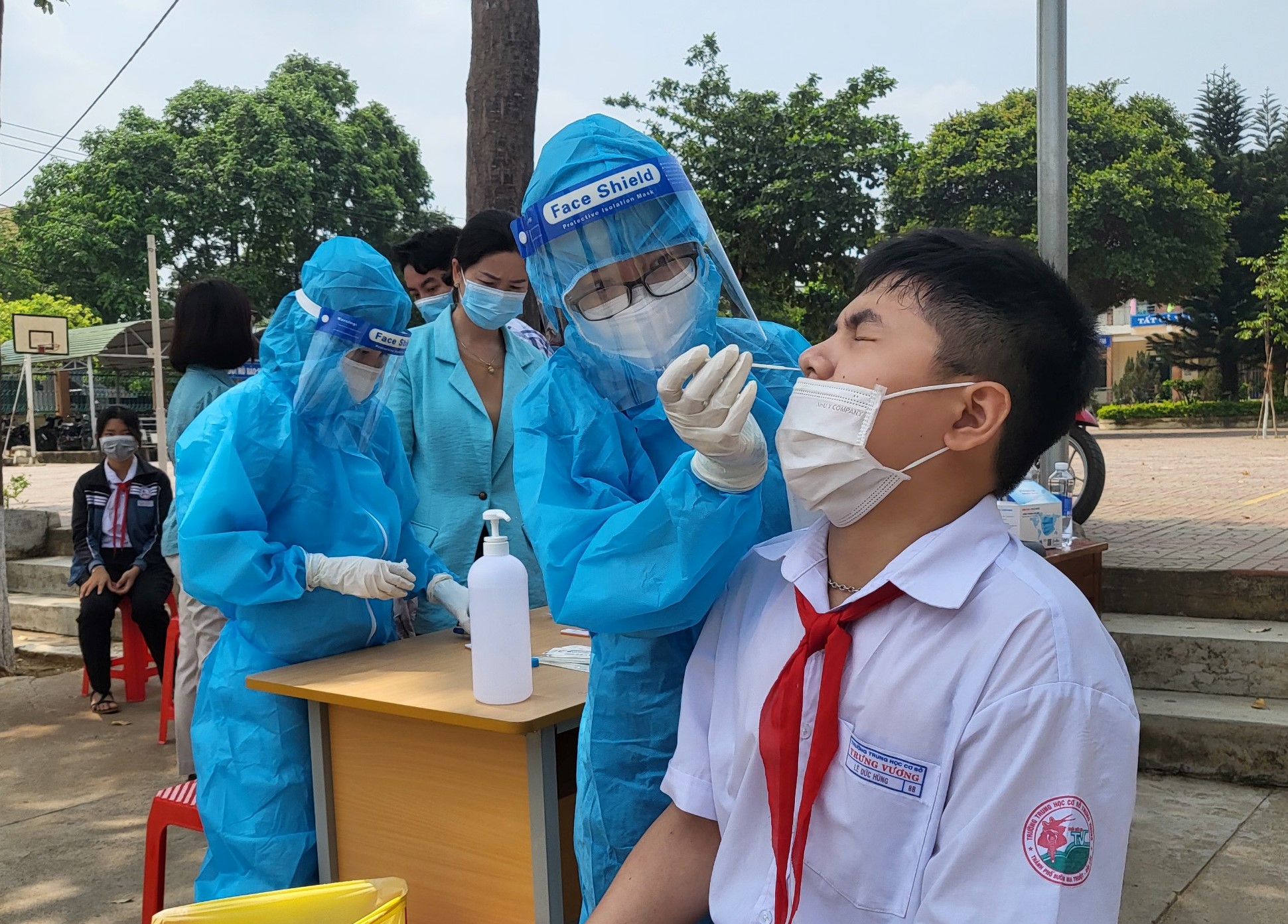 Ghi nhận thêm 7 học sinh mắc COVID-19 tại Trường THCS Trưng Vương