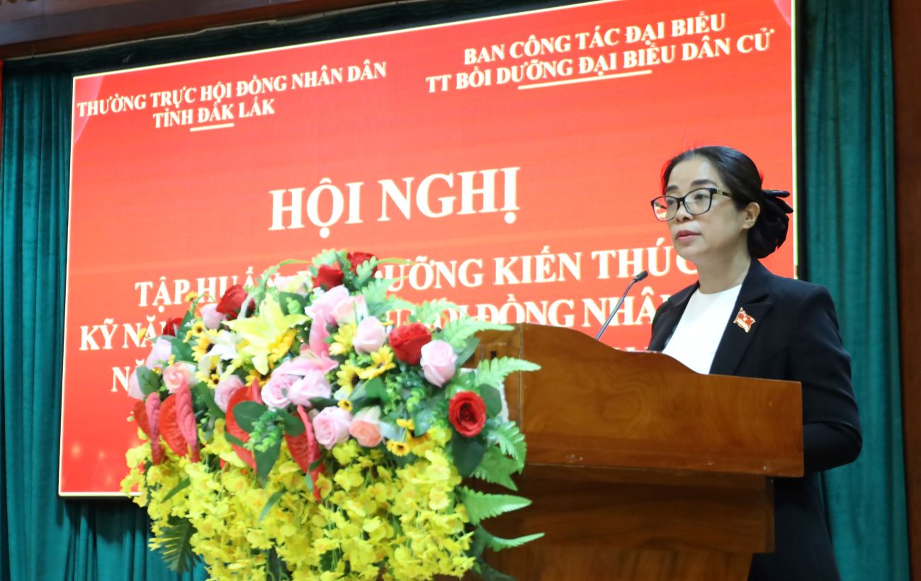 Tập huấn, bồi dưỡng kiến thức, kỹ năng cho đại biểu HĐND các cấp trên địa bàn tỉnh Đắk Lắk năm 2023