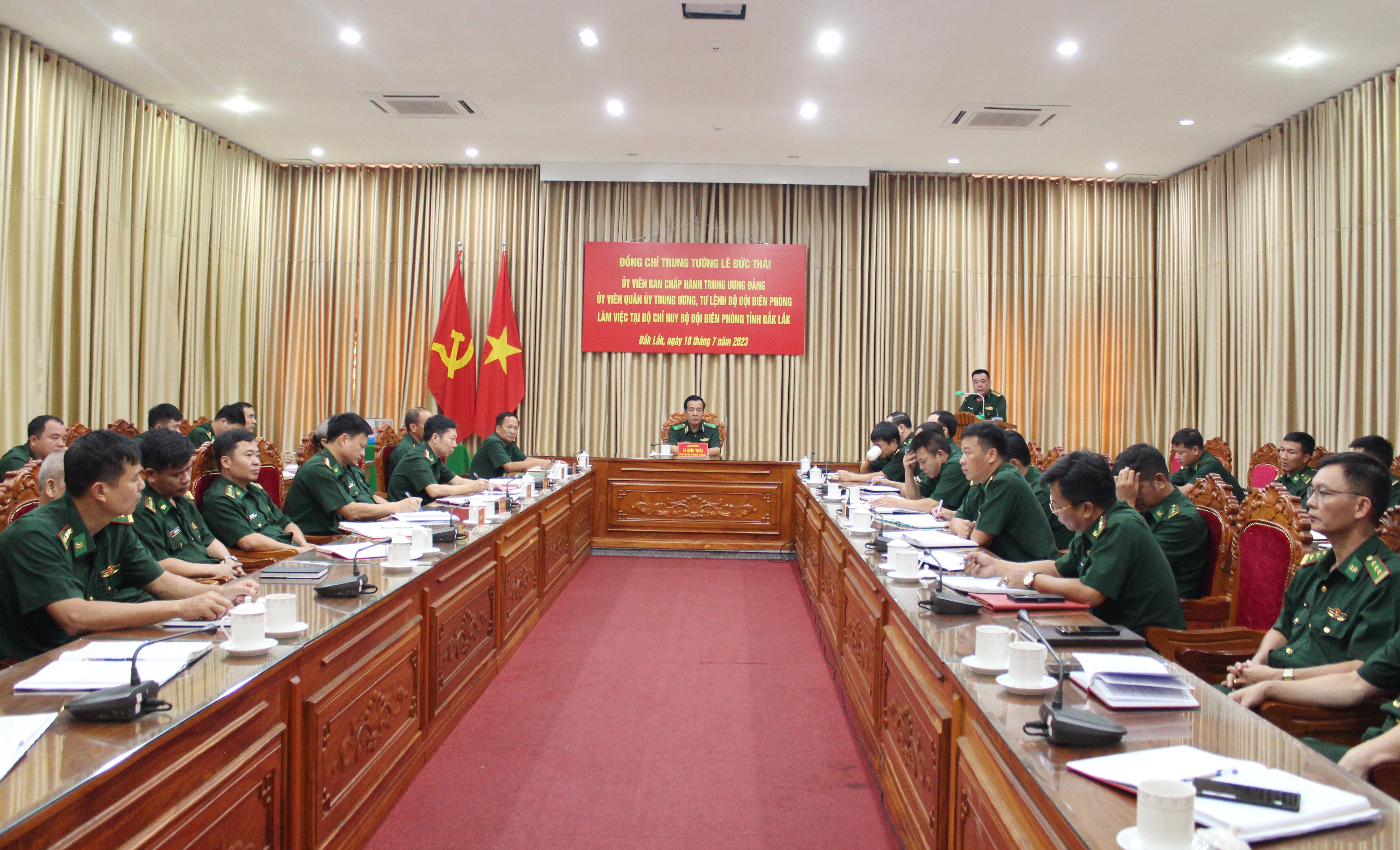 Bộ Tư lệnh Bộ đội Biên phòng làm việc tại Bộ Chỉ huy Bộ đội Biên phòng tỉnh Đắk Lắk