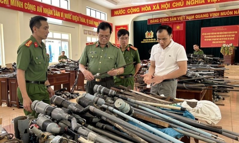 40 ngày cao điểm Công an Đắk Lắk thu hồi 4.576 vũ khí các loại