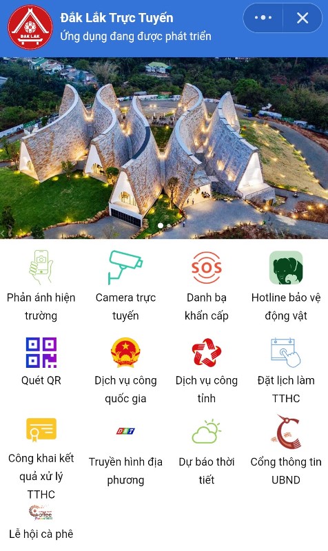 Ra mắt phiên bản mini app Zalo “Đắk Lắk Trực tuyến” thử nghiệm