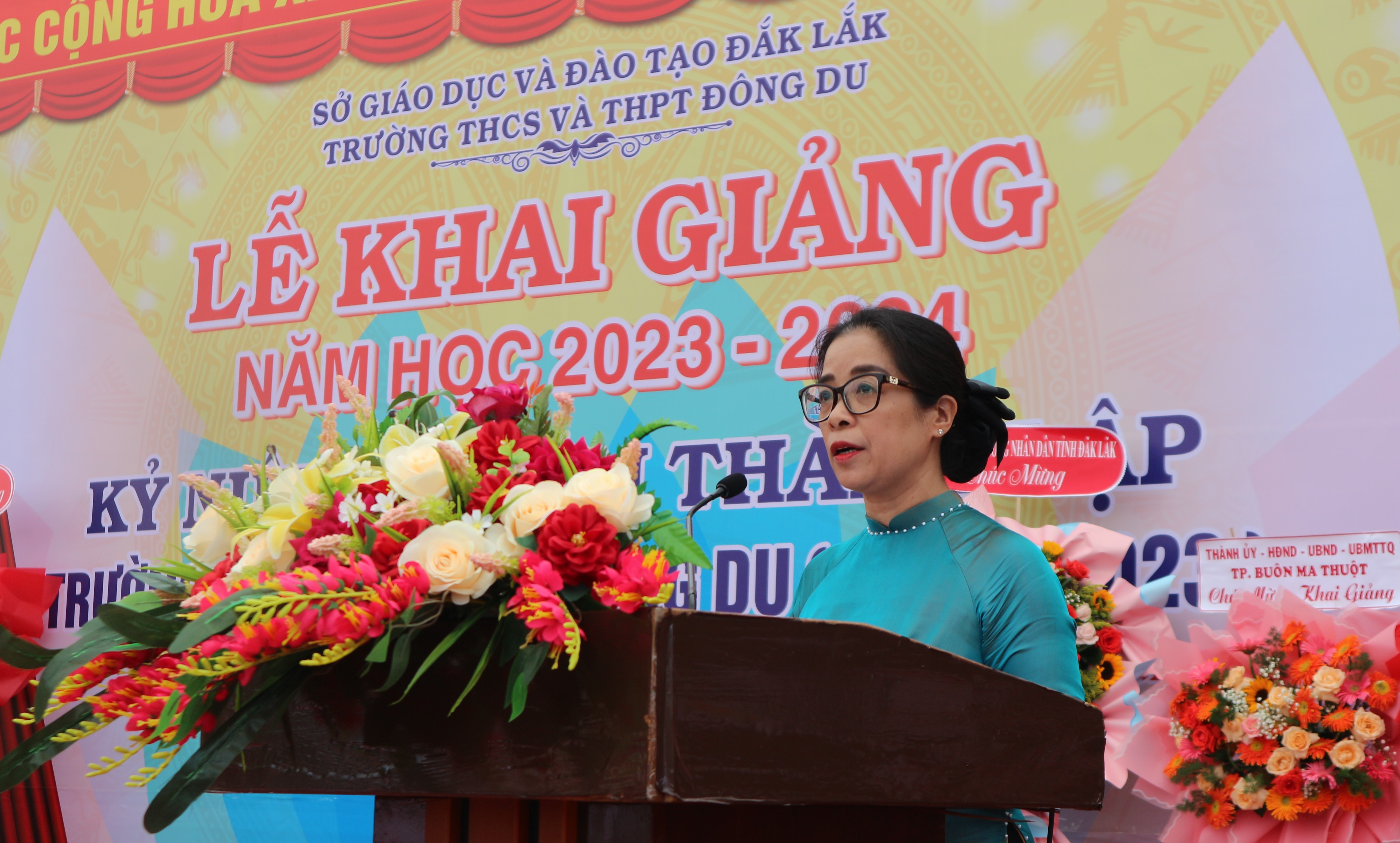 Trường THCS và THPT Đông Du khai giảng năm học mới 2023 - 2024 và Kỷ niệm 10 năm thành lập