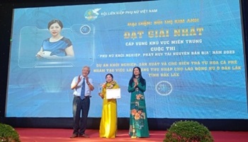 Dak Lak Wins First Prize in the Regional Finals of the 2023 Women Entrepreneurship Competition in the Central Region