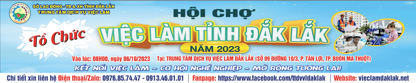 Hội chợ việc làm tỉnh Đắk Lắk năm 2023