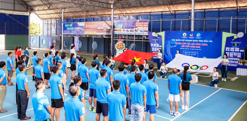 Khai mạc Giải quần vợt Doanh nhân tỉnh Đắk Lắk