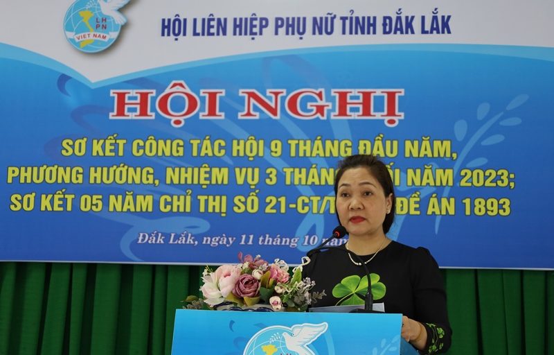 Hội Liên hiệp Phụ nữ tỉnh sơ kết công tác 9 tháng đầu năm 2023