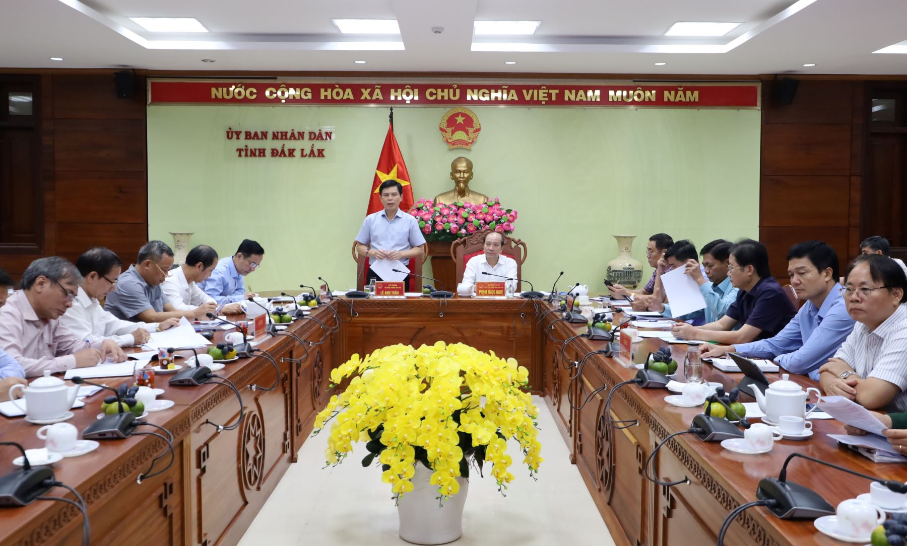 Thứ trưởng Bộ Giao thông vận tải Lê Anh Tuấn làm việc với tỉnh Đắk Lắk về Dự án cao tốc Khánh Hòa – Buôn Ma Thuột giai đoạn 1