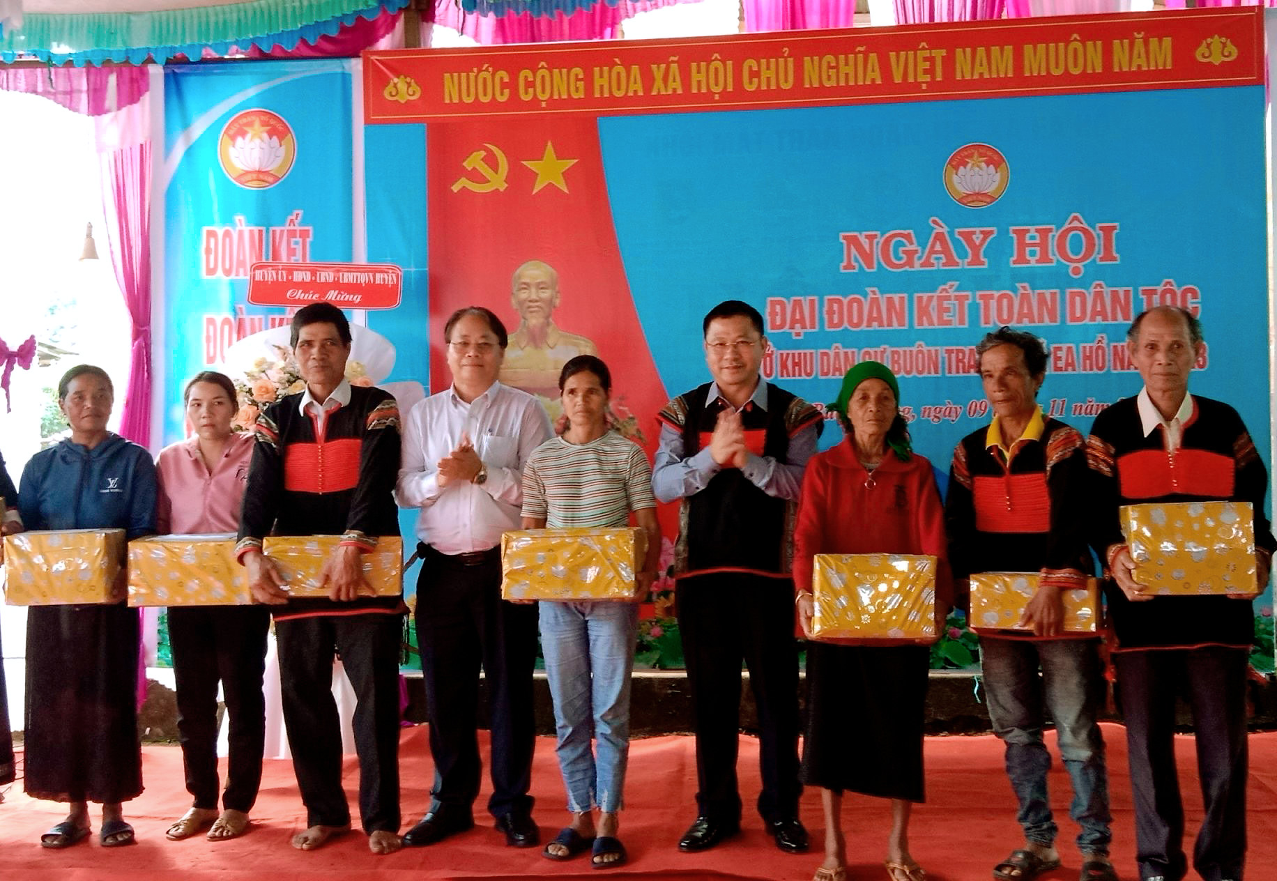 Ngày hội Đại đoàn kết toàn dân tộc tại xã Ea Hồ, huyện Krông Năng