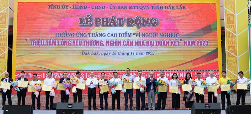 Đắk Lắk  phát động hưởng ứng Tháng cao điểm  “Vì người nghèo” năm 2023