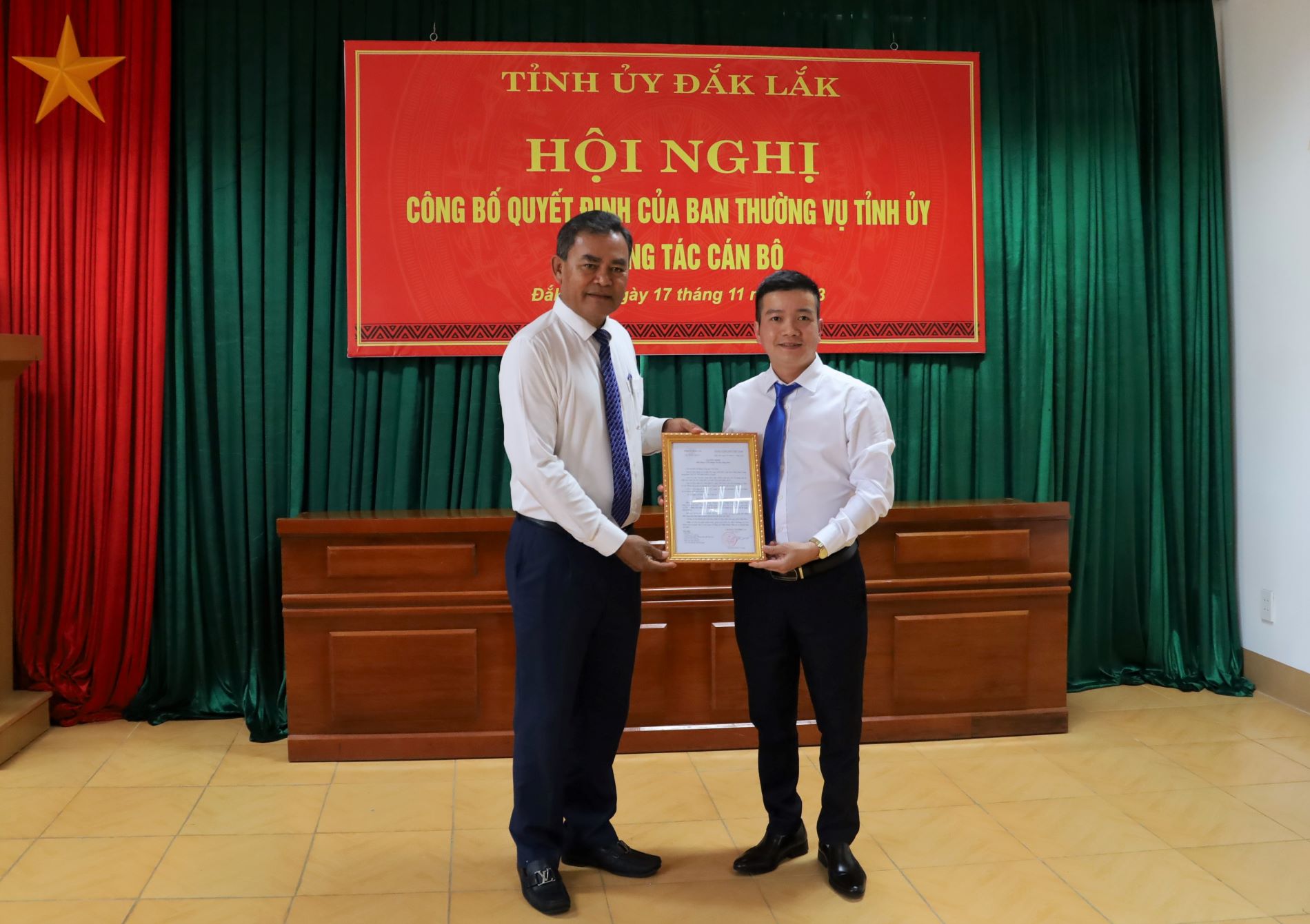 Công bố Quyết định bổ nhiệm Phó Trưởng Ban Dân vận Tỉnh ủy