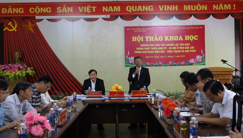 Hội thảo khoa học phát huy nguồn lực tôn giáo trong phát triển kinh tế - xã hội ở tỉnh Đắk Lắk