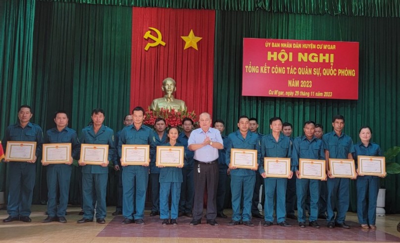 Huyện Cư M’gar tổng kết công tác quân sự, quốc phòng năm 2023