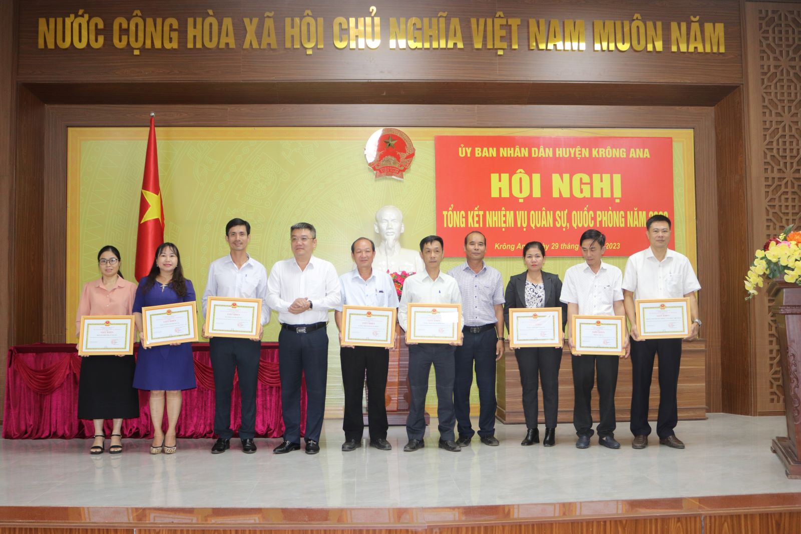 UBND huyện Krông Ana tổng kết nhiệm vụ quân sự, quốc phòng năm 2023