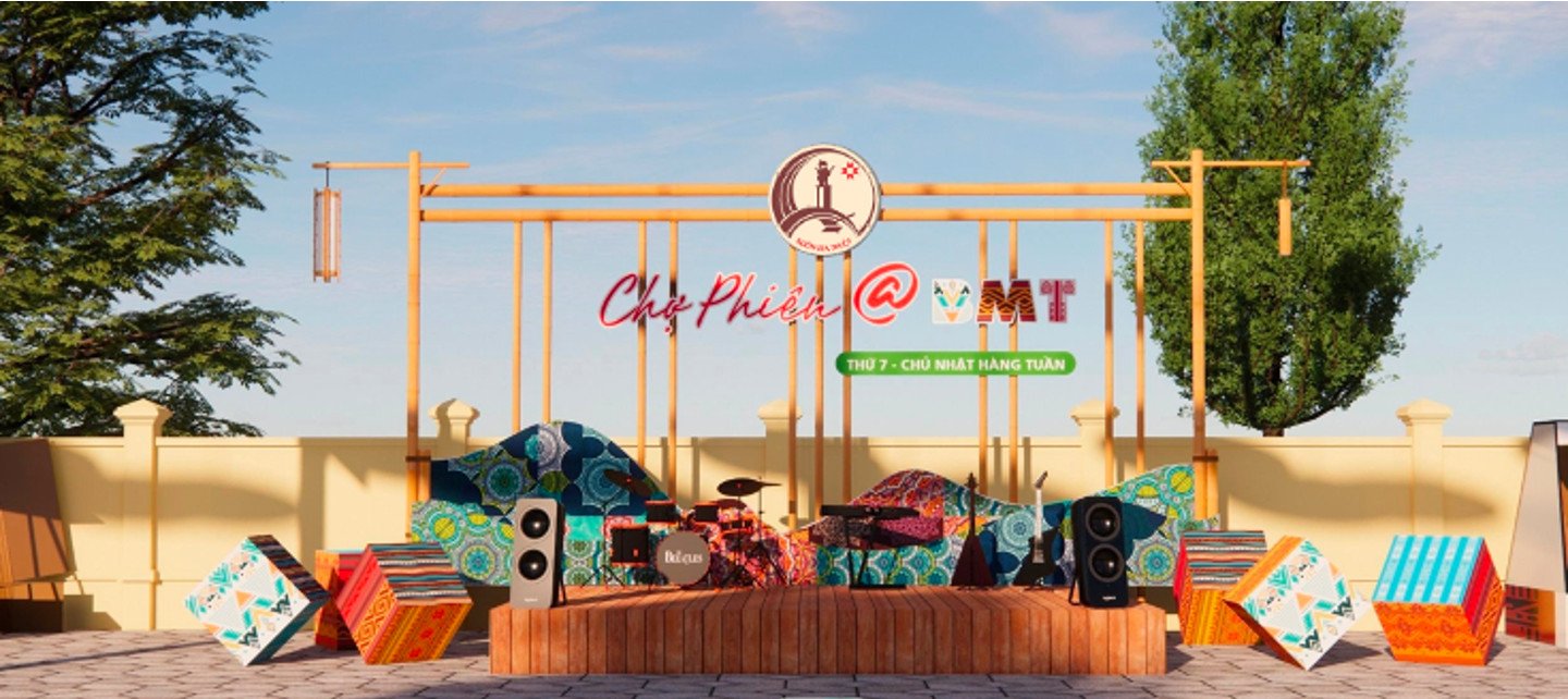 40 gian hàng tham gia Chợ phiên @ Buôn Ma Thuột