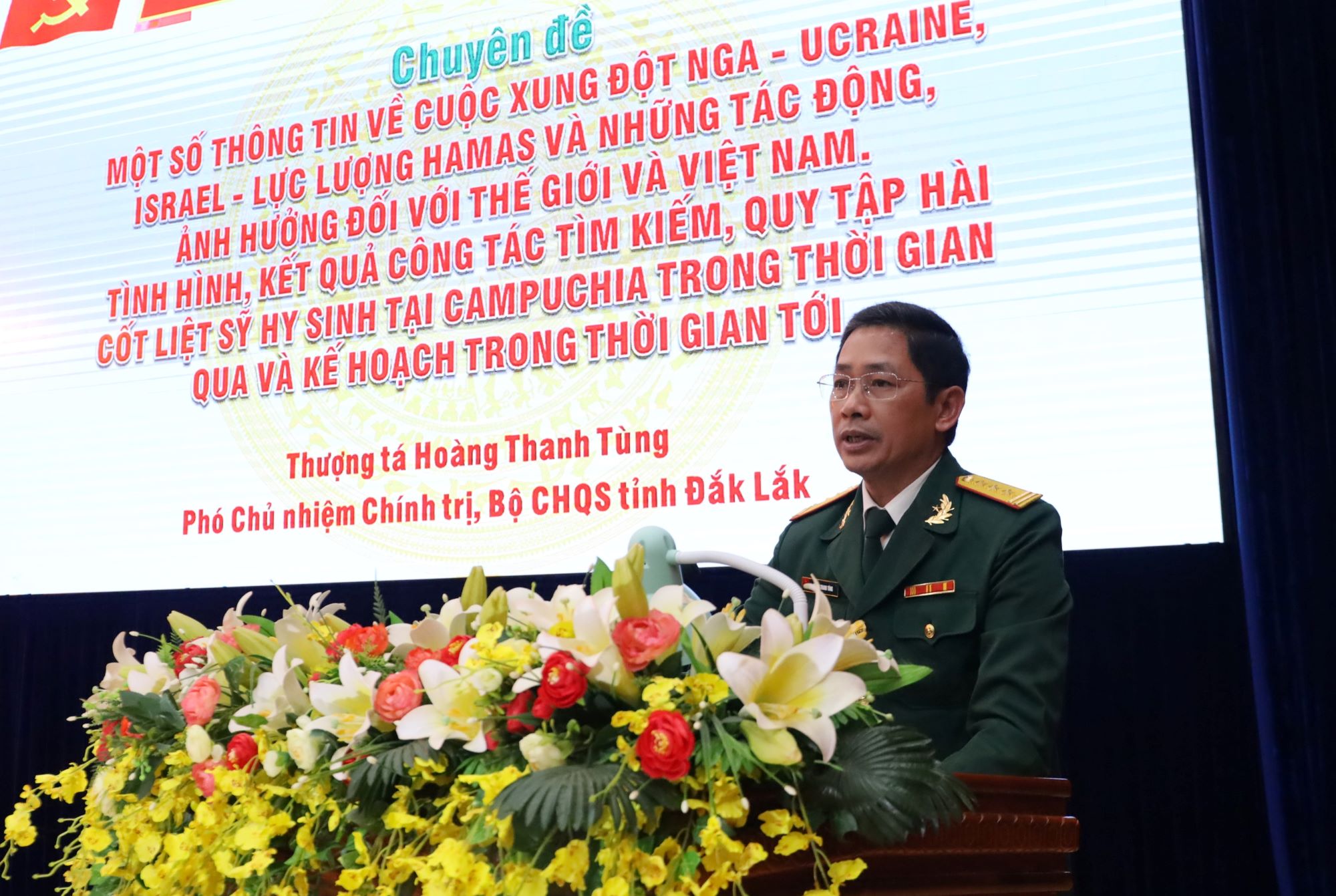 Thông tin tình hình thời sự cho cán bộ hưu trí thuộc diện Tỉnh ủy quản lý