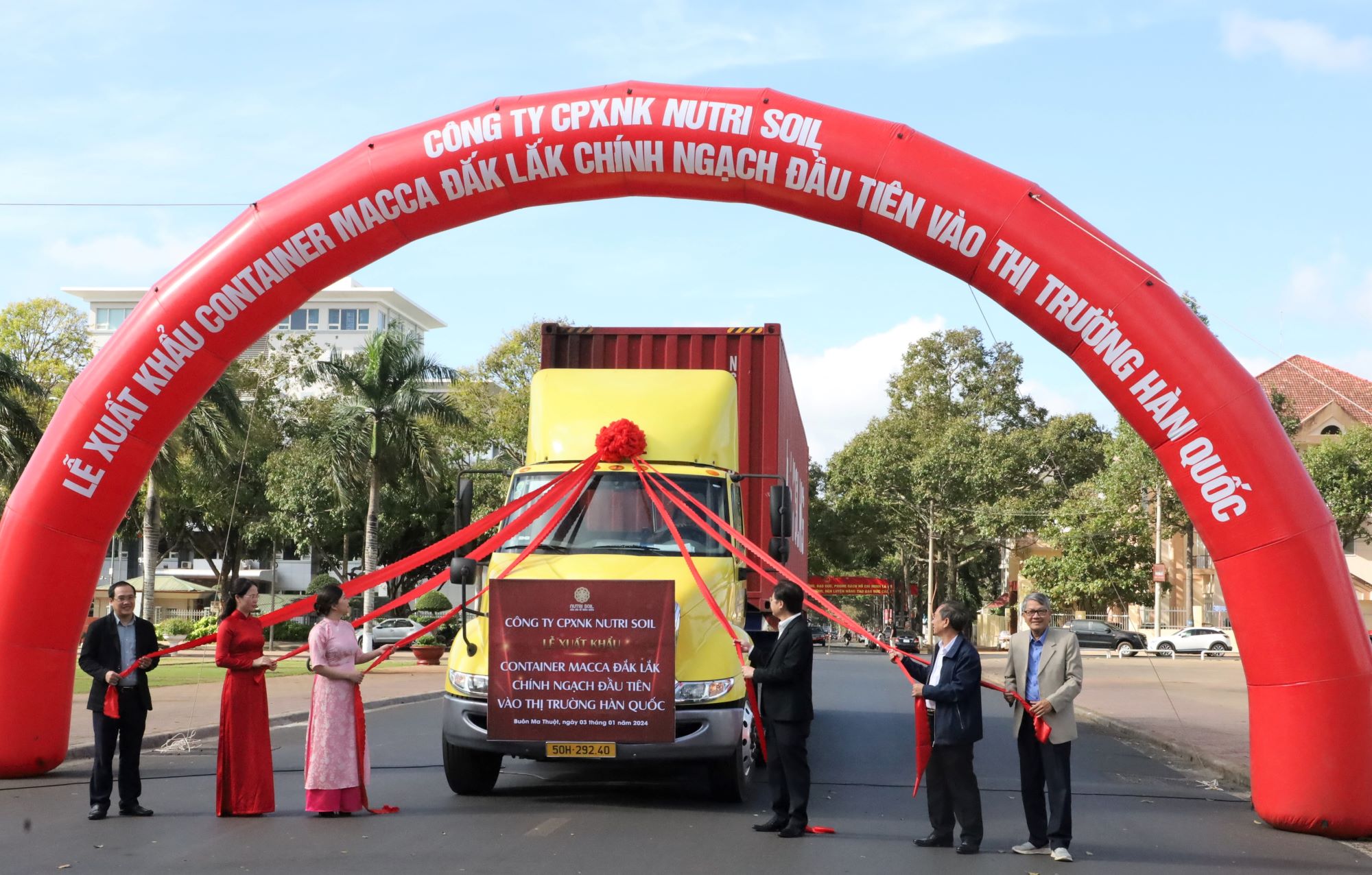 Xuất khẩu lô mắc ca chính ngạch đầu tiên vào thị trường Hàn Quốc