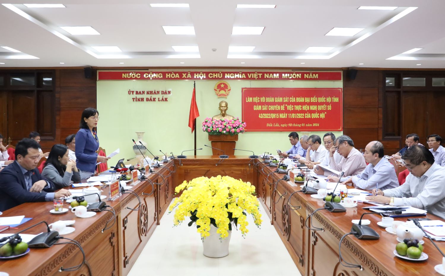 Đoàn Đại biểu Quốc hội tỉnh giám sát việc thực hiện các Nghị quyết của Quốc hội