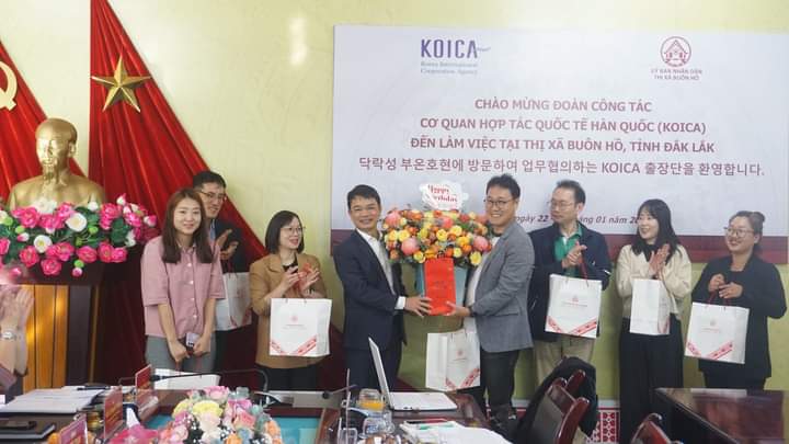 Chuyên gia KOICA khảo sát triển khai Dự án thoát nước và xử lý nước thải đô thị thị xã Buôn Hồ