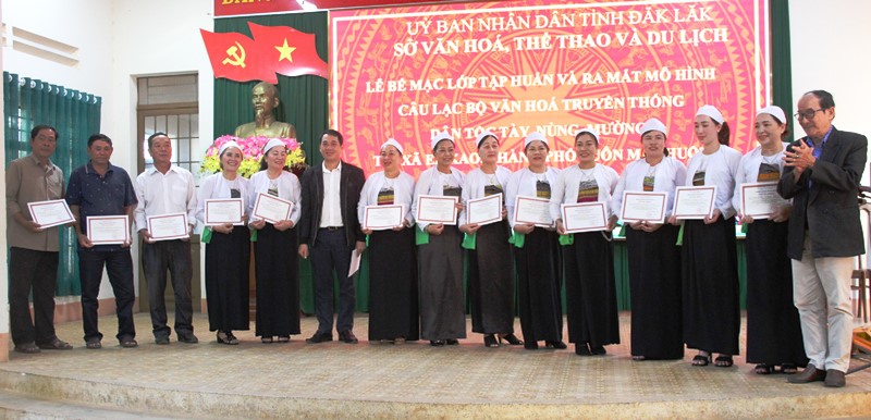 Ra mắt Câu lạc bộ Văn hóa truyền thống dân tộc Tày, Nùng, Mường xã Ea Kao, thành phố Buôn Ma Thuột