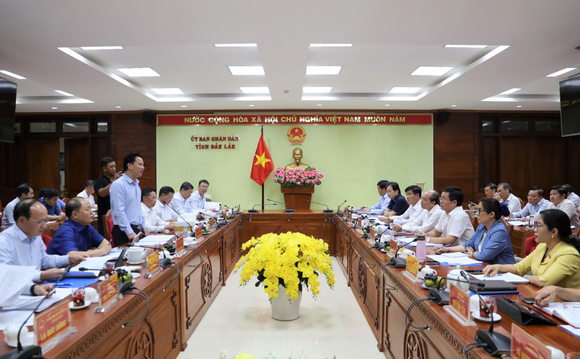 Bộ trưởng Bộ Tài nguyên và Môi trường Đặng Quốc Khánh làm việc với tỉnh Đắk Lắk