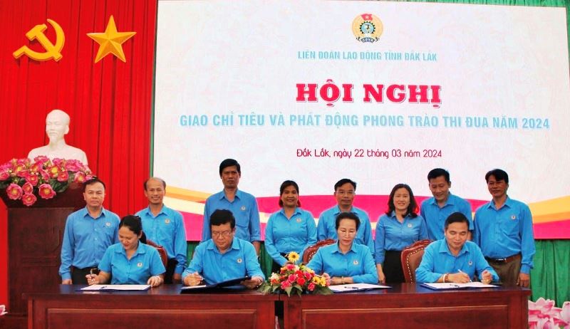 Liên đoàn Lao động tỉnh Đắk Lắk phấn đấu phát triển mới 5.000 đoàn viên năm 2024