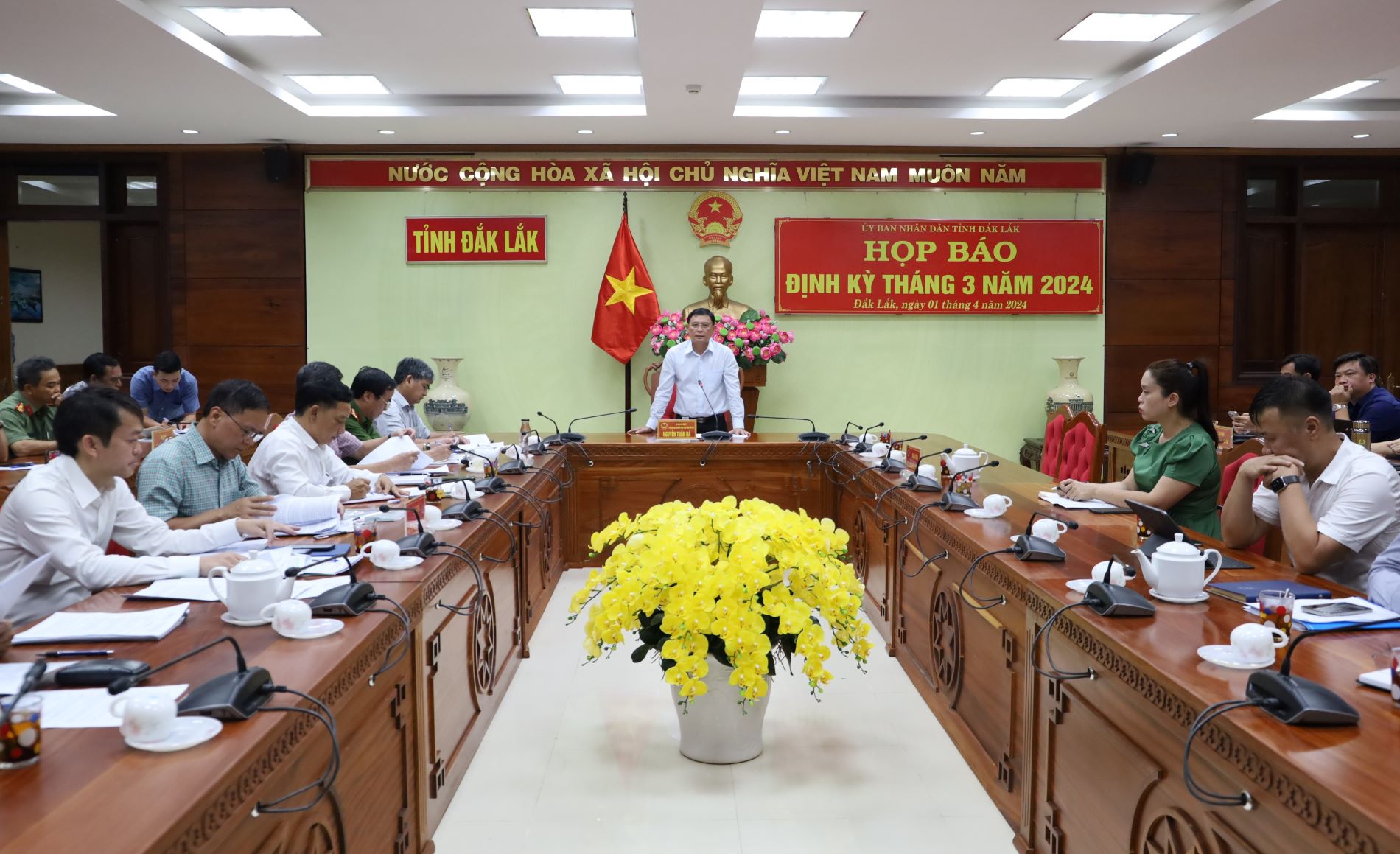 UBND tỉnh họp báo định kỳ tháng 3/2024