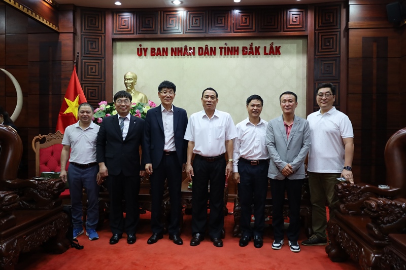 Đoàn công tác của tỉnh Gyeongsangbuk-do, Hàn Quốc chào xã giao lãnh đạo UBND tỉnh