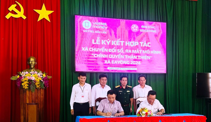 Viettel Đắk Lắk triển khai mô hình “Chính quyền thân thiện” tại xã Ea Yông, huyện Krông Pắc