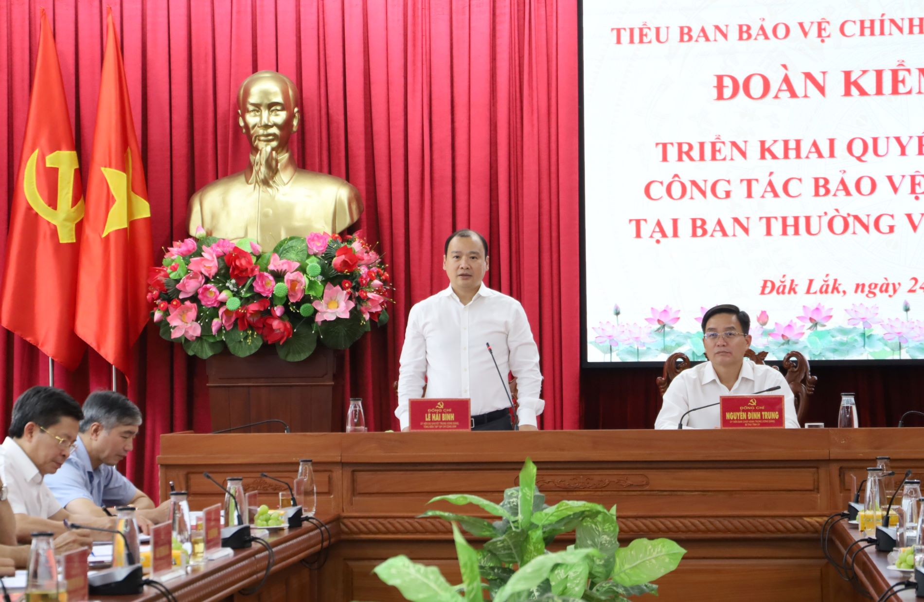 Đoàn kiểm tra Tiểu ban Bảo vệ chính trị nội bộ Trung ương triển khai kế hoạch kiểm tra tại tỉnh Đắk Lắk