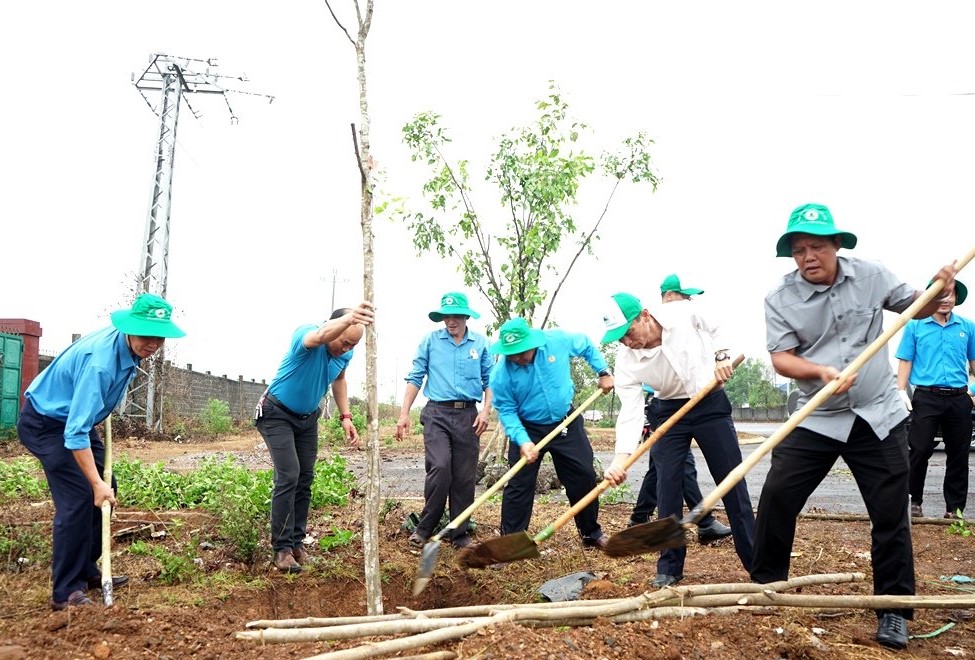 Trồng cây xanh kỷ niệm 134 năm Ngày sinh Chủ tịch Hồ Chí Minh