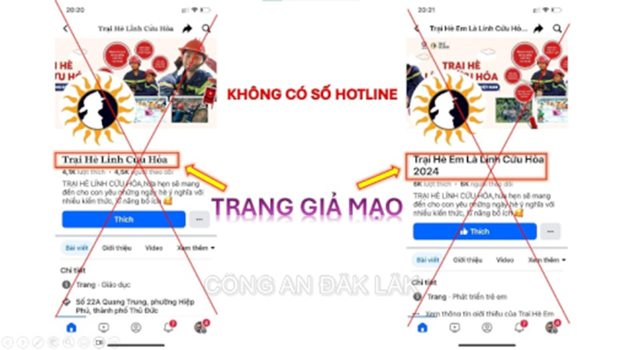 Cảnh giác với chiêu mạo danh “Trại hè lính cứu hỏa” để lừa đảo