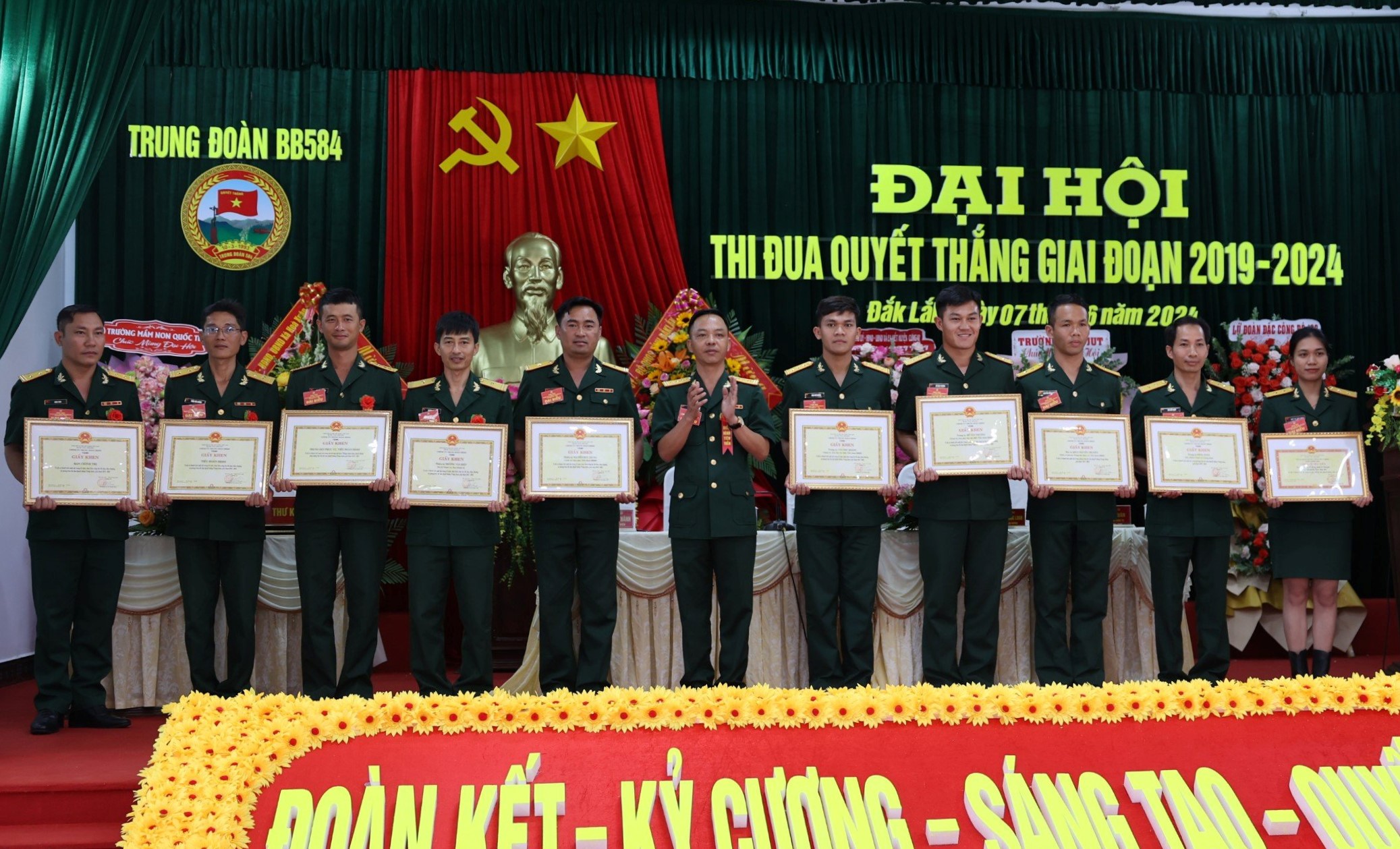 Đại hội thi đua quyết thắng Trung đoàn 584 giai đoạn 2019 – 2024