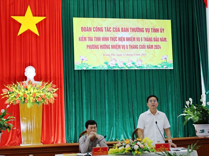 Huyện Krông Pắc cần tiếp tục đẩy mạnh công tác xây dựng Đảng, hệ thống chính trị trong sạch, vững mạnh