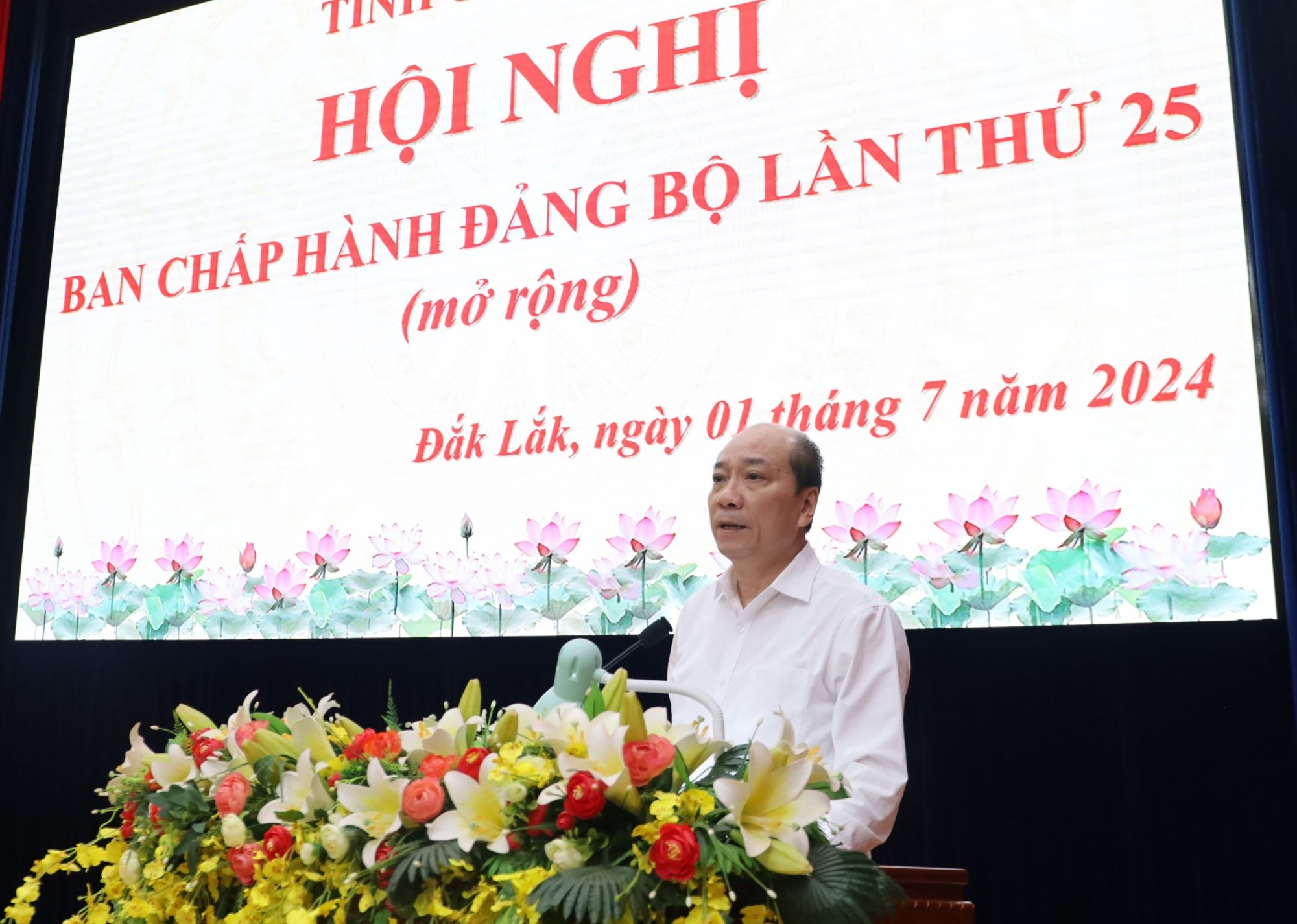 Khai mạc Hội nghị Ban Chấp hành Đảng bộ tỉnh lần thứ 25 (mở rộng)