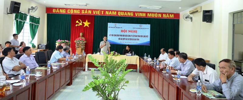 Kết nối cung ứng phân bón cho các hợp tác xã trên địa bàn tỉnh