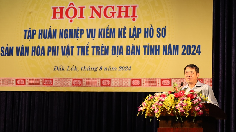 Tập huấn nghiệp vụ kiểm kê lập hồ sơ di sản văn hóa phi vật thể