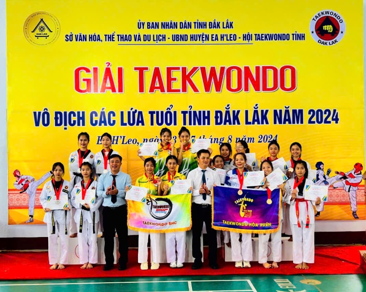 Bế mạc Giải Taekwondo vô địch các lứa tuổi tỉnh Đắk Lắk năm 2024