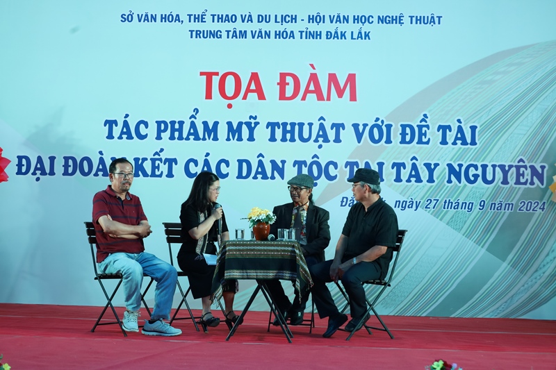Tọa đàm “Tác phẩm mỹ thuật với đề tài đoàn kết các dân tộc tại Tây Nguyên"