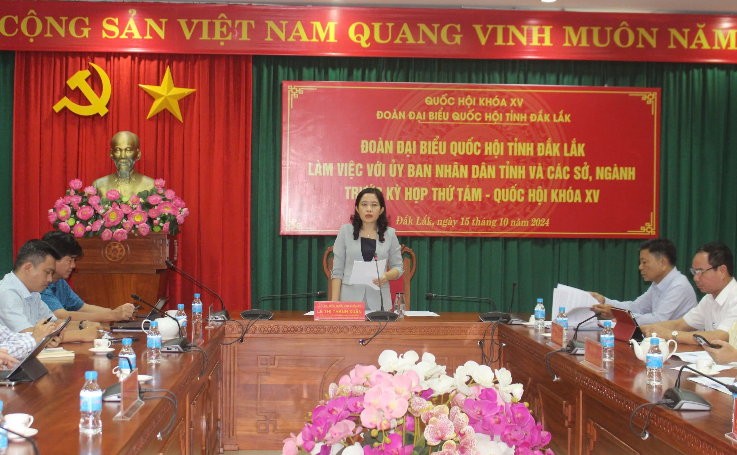 Đoàn đại biểu Quốc hội tỉnh Đắk Lắk làm việc với UBND tỉnh và các sở, ngành trước Kỳ họp Quốc hội