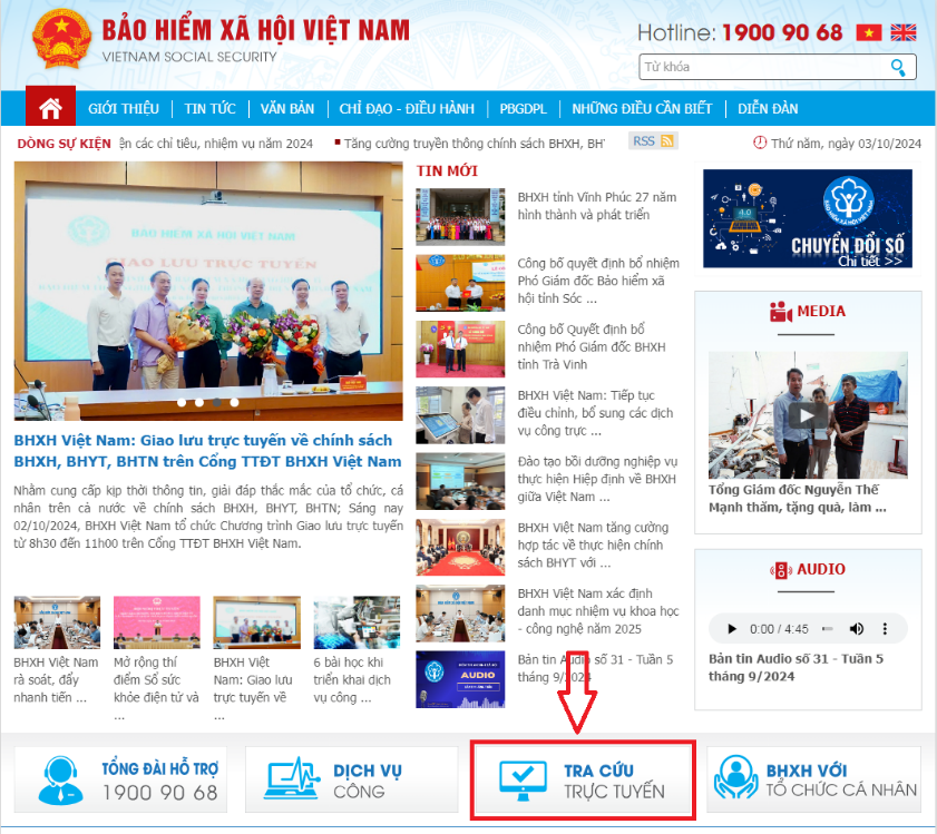 Phụ huynh có thể tra cứu thời hạn thẻ bảo hiểm y tế và đăng ký tài khoản VssID cho con
