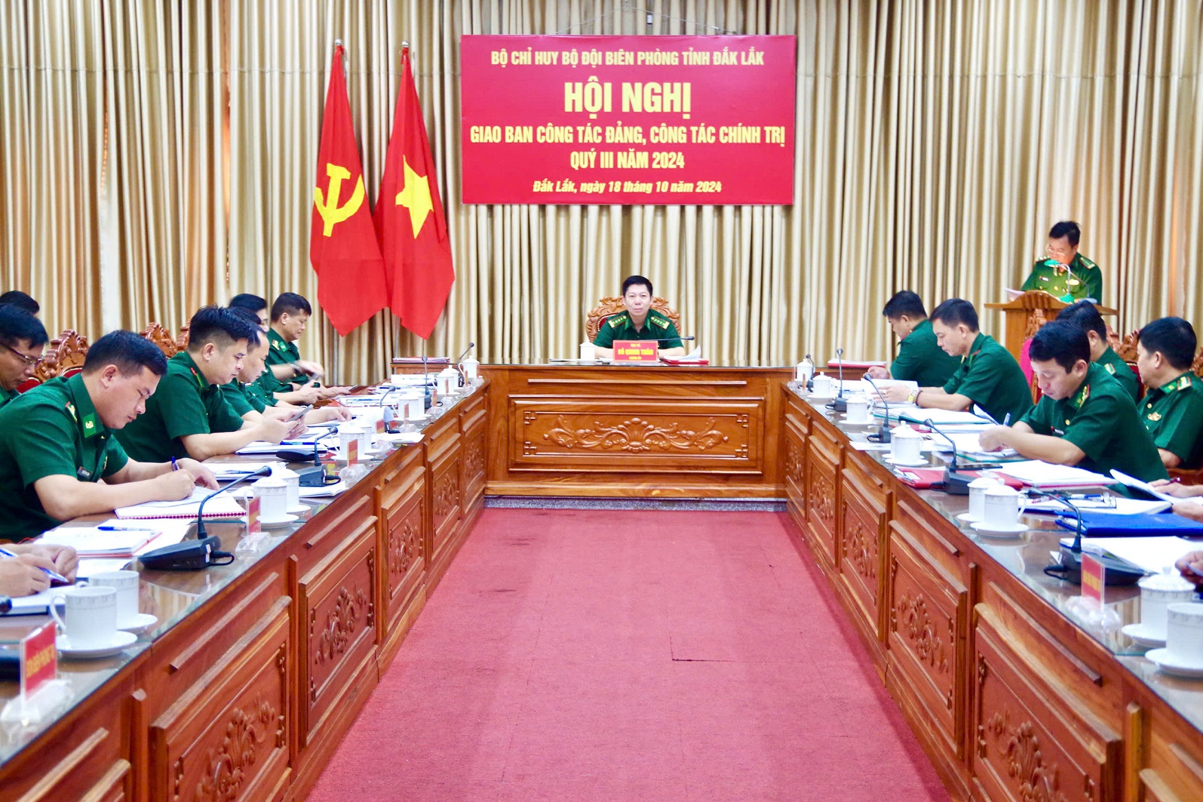 Bộ đội Biên phòng Đắk Lắk giao ban công tác Đảng, công tác chính trị quý 3 năm 2024