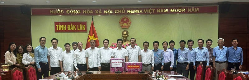 Đoàn công tác của UBND tỉnh Nam Định khảo sát về dự án bố trí ổn định dân di cư đến lập nghiệp tại tỉnh Đắk Lắk