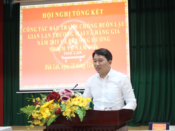 Hội nghị tổng kết công tác chống buôn lậu, gian lận thương mại và hàng giả năm 2015, triển khai phương hướng, nhiệm vụ năm 2016