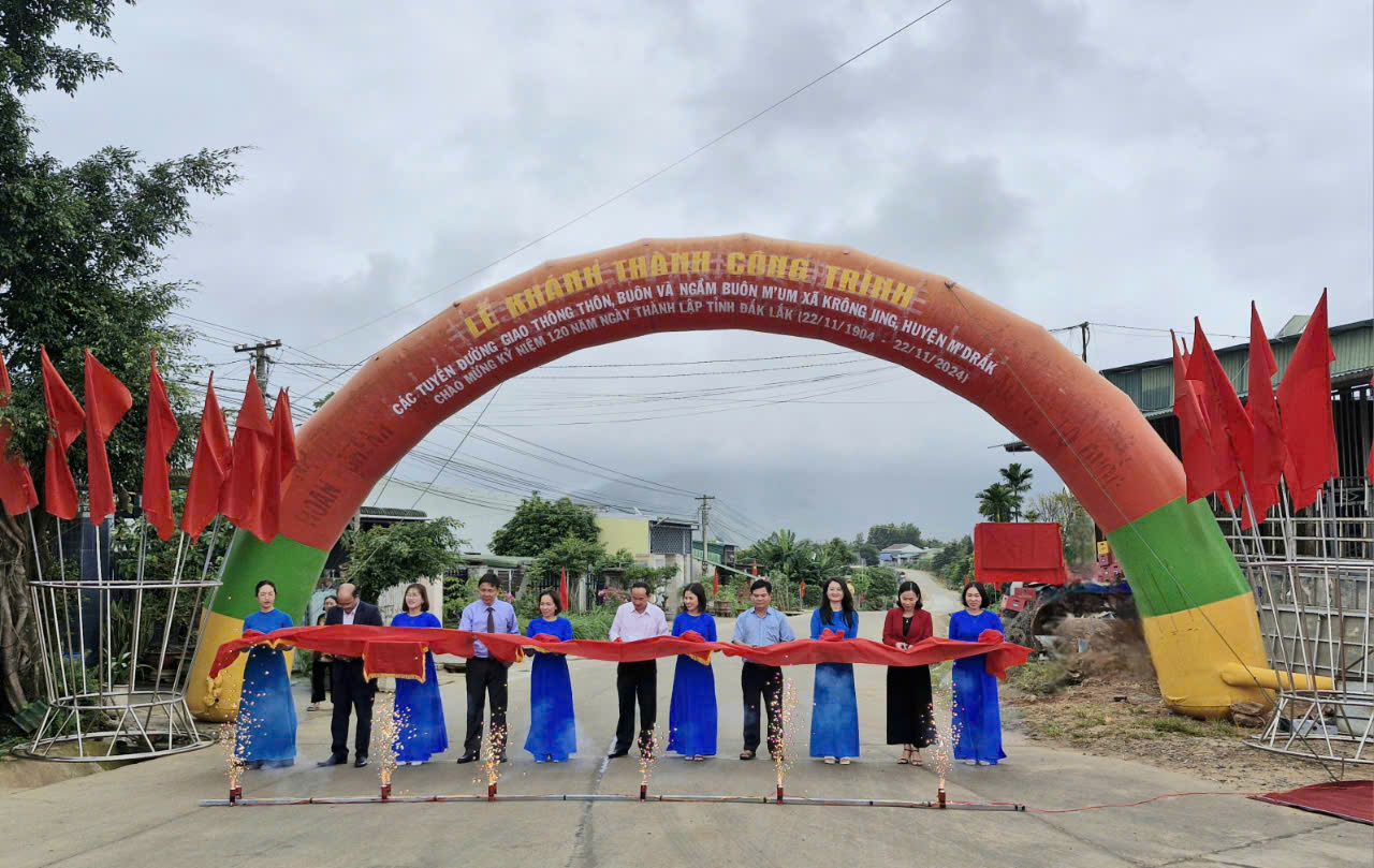 Khánh thành công trình chào mừng 120 năm Ngày thành lập tỉnh Đắk Lắk