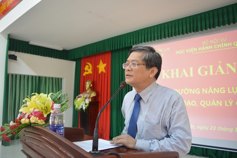 Lễ khai giảng lớp bồi dưỡng năng lực, kỹ năng lãnh đạo, quản lý cấp Sở.