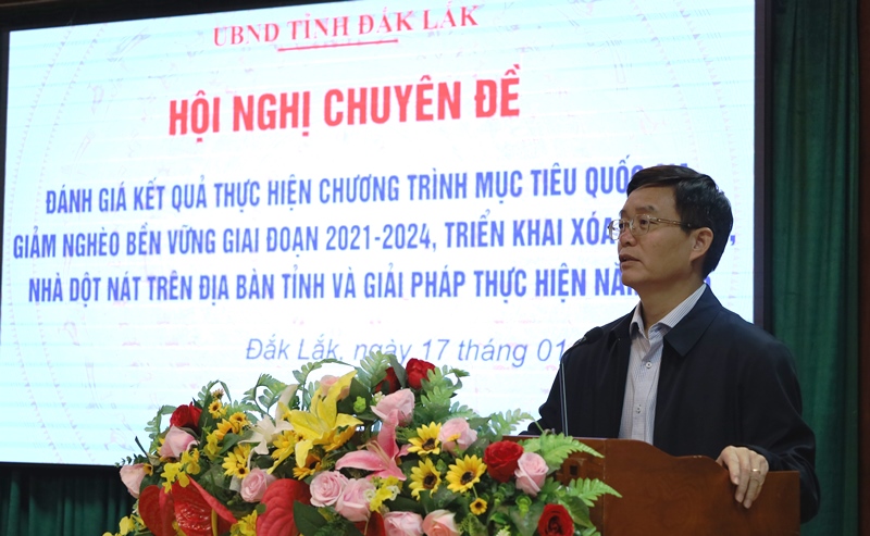 Đắk Lắk quyết tâm giảm tỷ lệ hộ nghèo xuống dưới 3%, hoàn thành xóa nhà tạm, nhà dột nát trong năm 2025